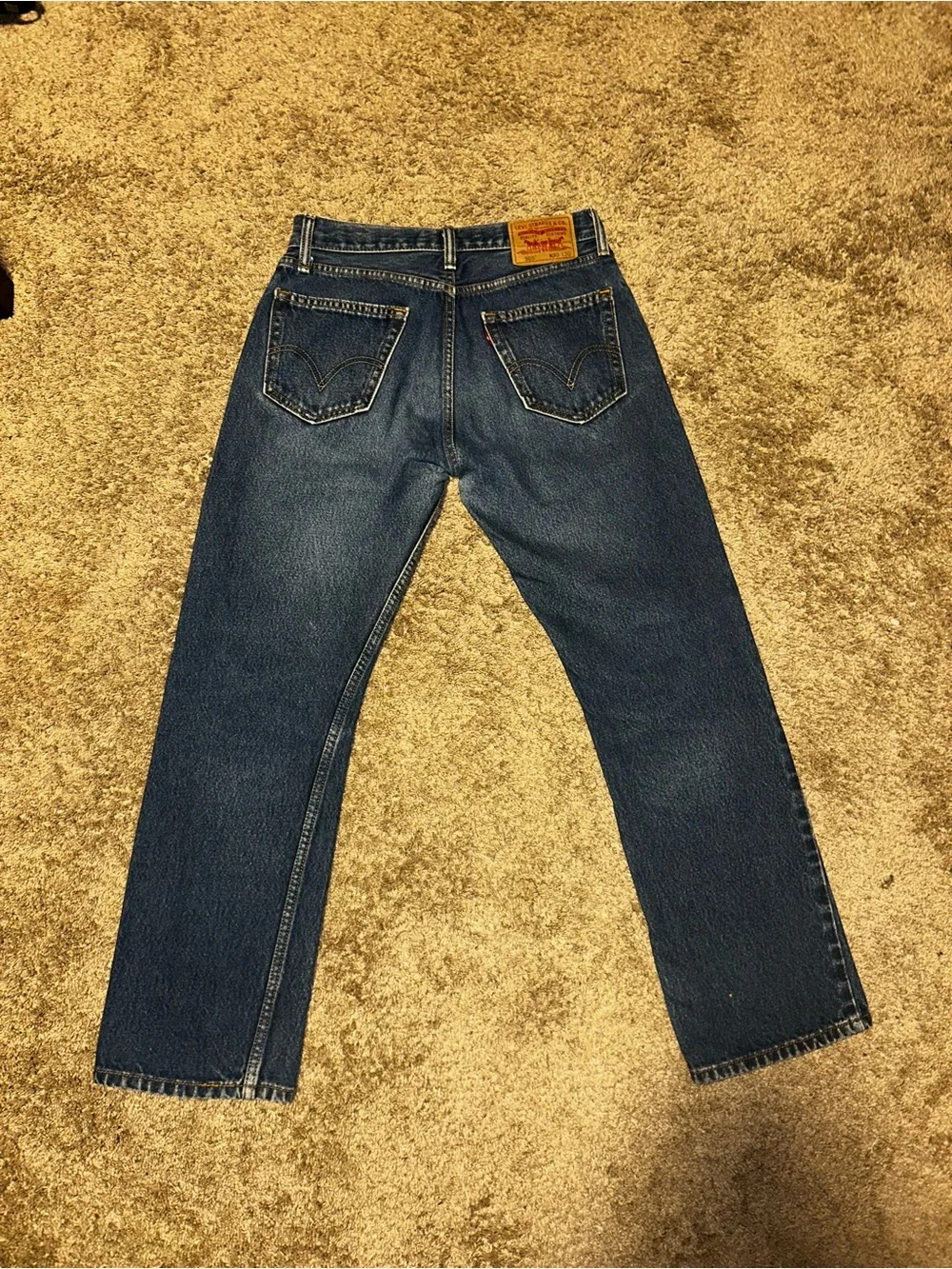 Levi's Men's Straight Dark Blue Denim Jeans